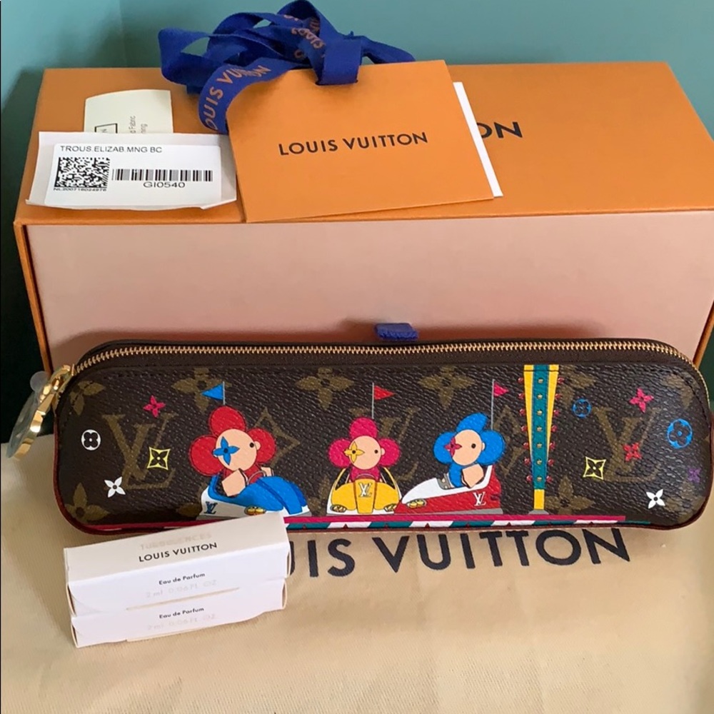 NEW LIM ED LOUIS VUITTON MONOGRAM ELIZ PENCIL CASE